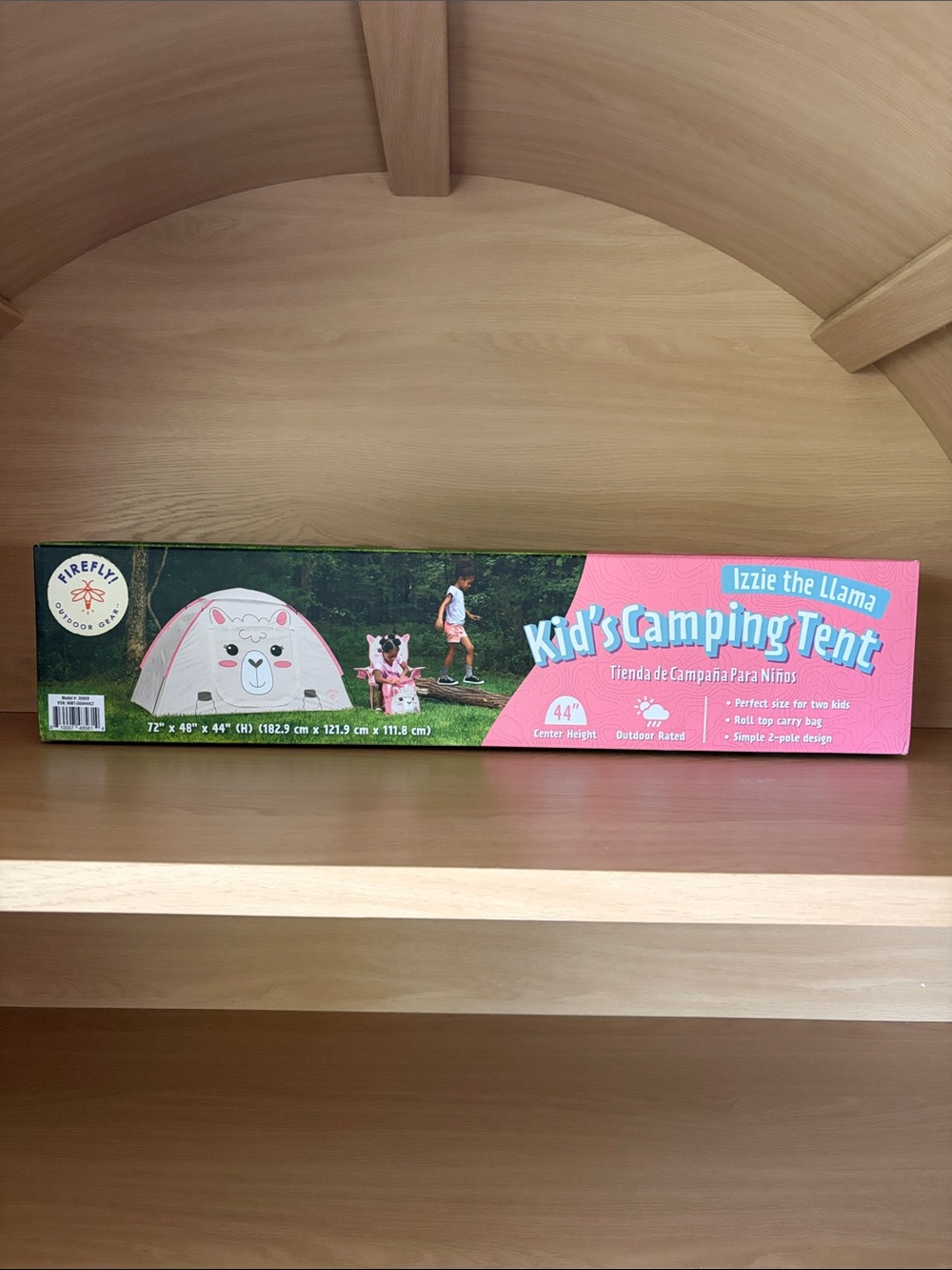 🏕️NIB• Izzie the Llama Kid’s Camping Tent | Pink/Cream | 72”x48”x44”(H) - Picture 3 of 12